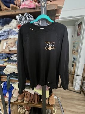 Black "Save Water Drink Coffee" Sweatshirt